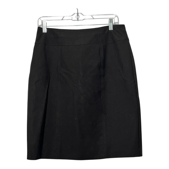 Worthington Black Pencil Skirt Size‎ 10 Back Zip Career Business Casual Stretch - Picture 1 of 8